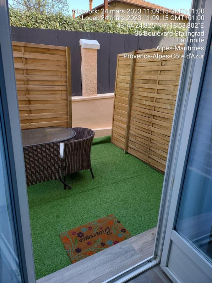 Studio 1 A La Trinite Proche De Nice, Monaco Et L'Italie Exterior foto